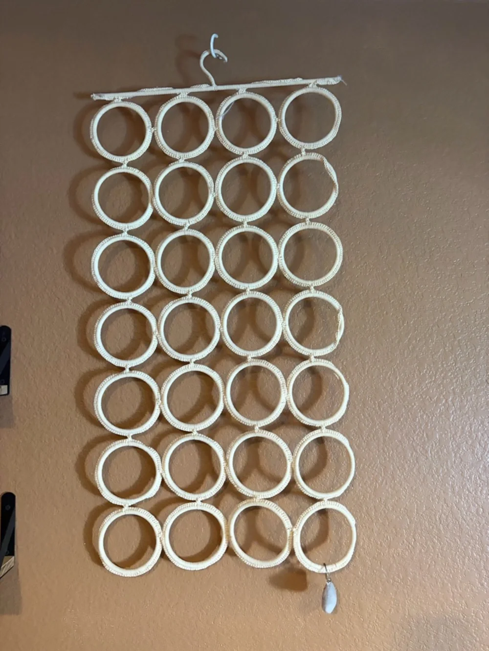 Neutral Cream Macramé Wall Hanging Organizer - Unbranded